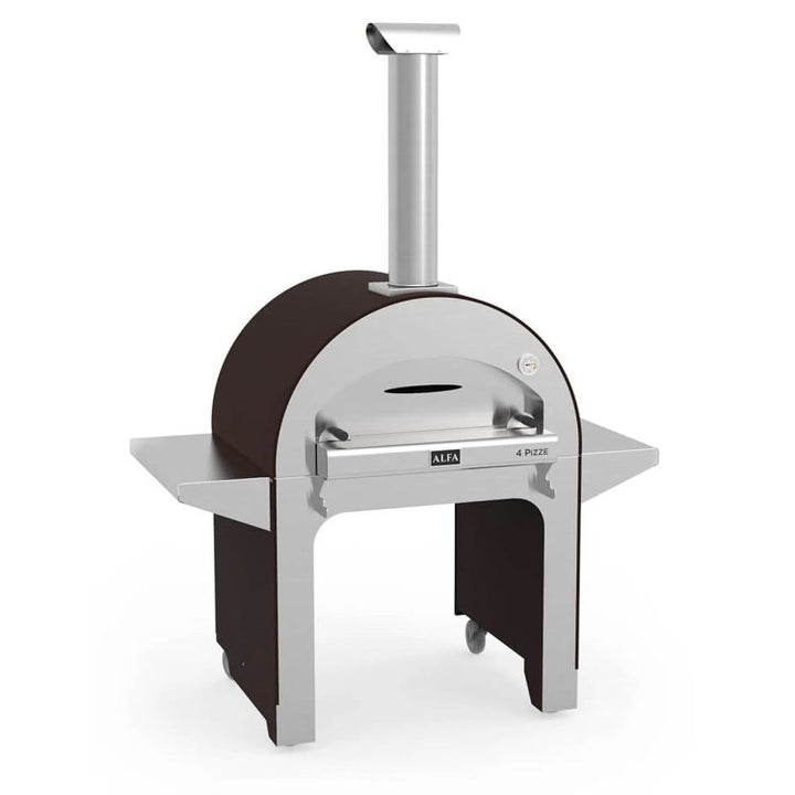 Alfa FX4PIZ-LRAM 4 Pizze 31-Inch Wood-Fired Pizza Oven on Base