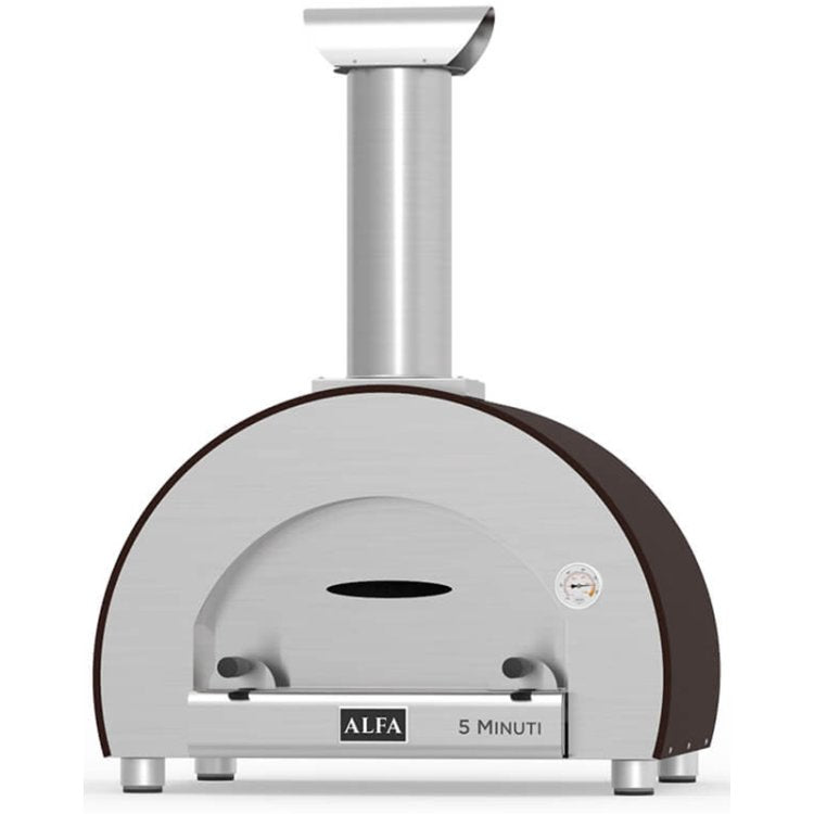 Alfa 5 MINUTI 23-Inch Outdoor Countertop Wood-Fired Pizza Oven - Copper